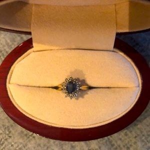 Sapphire and Diamond Ring